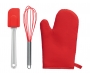 Suffolk Oven Glove & Utensil Set - Red