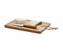 Cannes Large Acacia Wooden Cheese Board With Knife Sets - Natural
