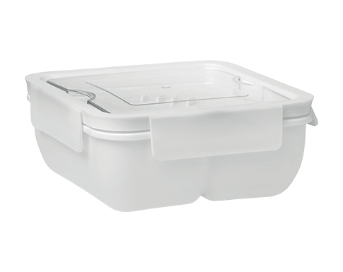Kettlestone Lunch Box With Cutlery - White