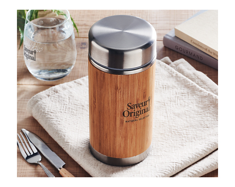 Colchester Double Wall Stainless Steel Insulated Food Flask - Natural