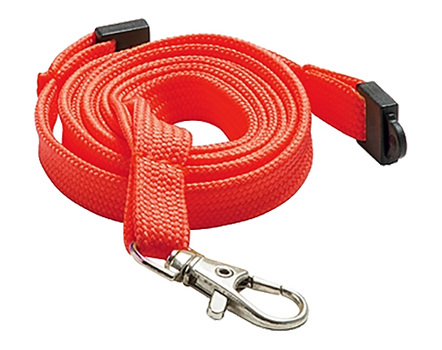 10mm Express Tube Polyester Lanyards - Red
