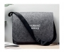 Brazil RPET Recycled 15" Felt Laptop Messenger Bags - Grey