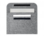 Ohio RPET Recycled 15" Felt Laptop Document Bags - Light Grey