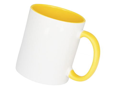 Colour Pop Photo Mugs - Yellow