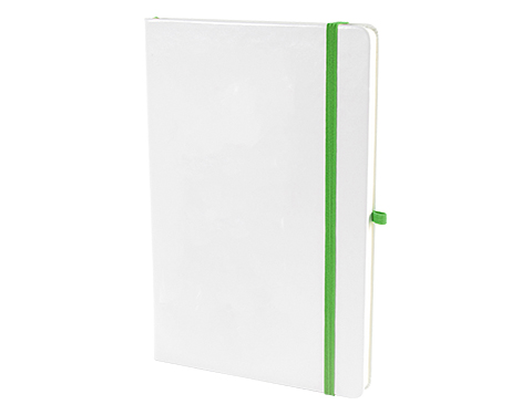 A5 Blanco Notebook With Pocket - Green