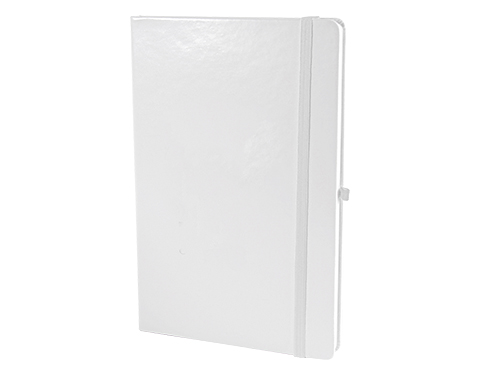 A5 Blanco Notebook With Pocket - White