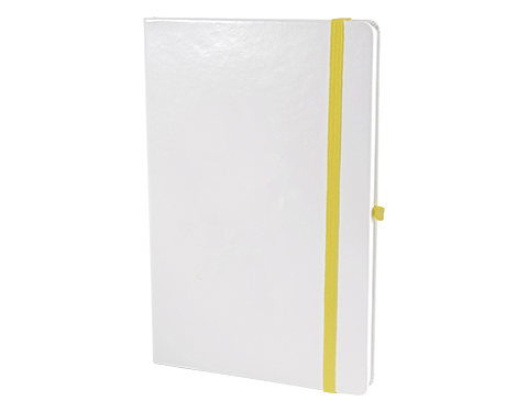 A5 Blanco Notebook With Pocket - Yellow