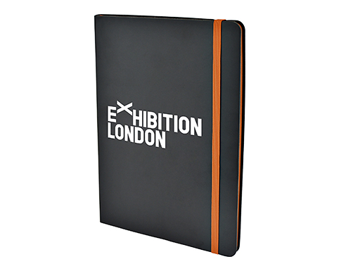 Burford A5 Soft Feel Zig Zag Notebook - Orange