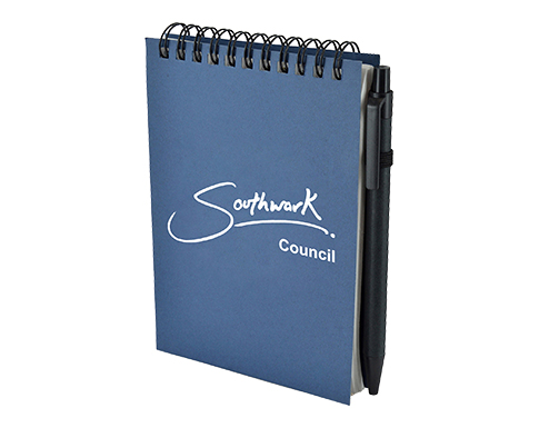 Delph A6 Recycled Jotter & Pens - Blue