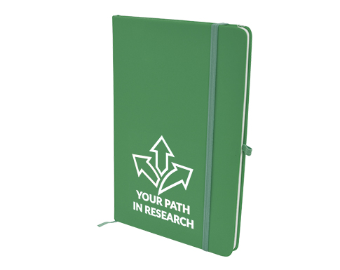 Phantom A5 Soft Feel Notebooks With Pocket - Dark Green