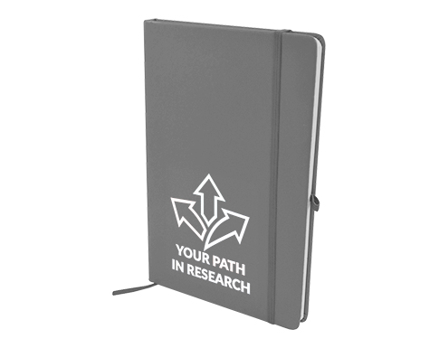 Phantom A5 Soft Feel Notebooks With Pocket - Light Grey