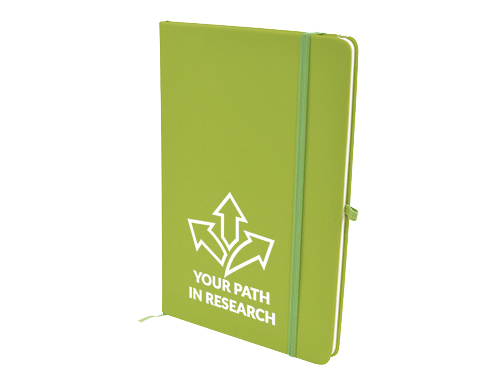 Phantom A5 Soft Feel Notebooks With Pocket - Lime