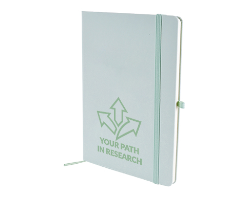 Phantom A5 Soft Feel Notebooks With Pocket - Pastel Green