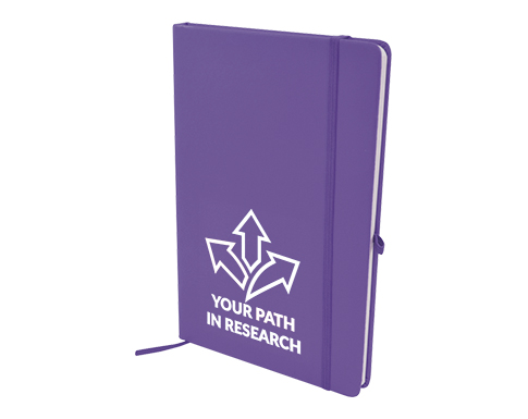 Phantom A5 Soft Feel Notebooks With Pocket - Purple