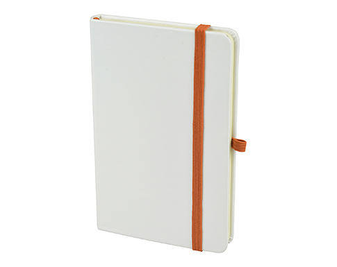 A6 Blanco Notebook With Pocket - Orange