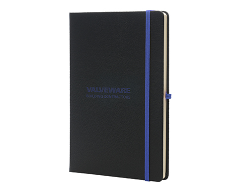 Reveal A5 Recycled Soft Touch Notebooks - Blue