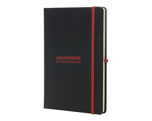 Reveal A5 Recycled Soft Touch Notebooks - Red