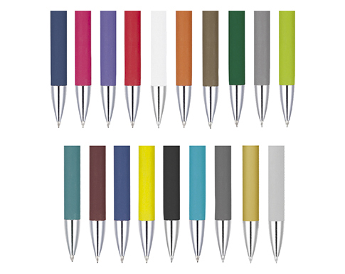 Inspire A6 Soft Feel Colour Notebook With Pocket & Pen - All Pens