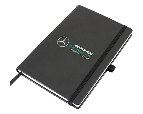 Houghton RPET A5 Casebound Notebooks - Black