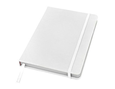A5 Spectrum Soft Feel Notebook - Plain Pages - White