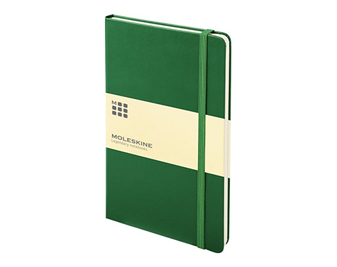 Moleskine Classic A5 Hardback Notebooks - Lined Pages - Oxide Green