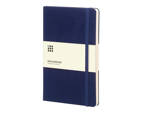 Moleskine Classic A5 Hardback Notebooks - Lined Pages - Prussian Blue