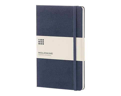 Moleskine Classic A5 Hardback Notebooks - Plain Pages - Navy Blue