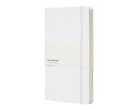 Moleskine Classic A5 Hardback Notebooks - Plain Pages - White
