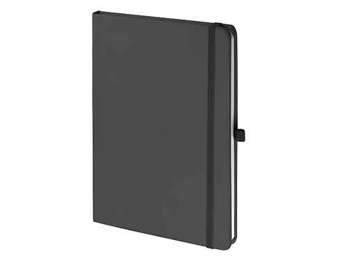 Emotion A5 Luxury Soft Feel Notebook With Pocket - Cool Grey