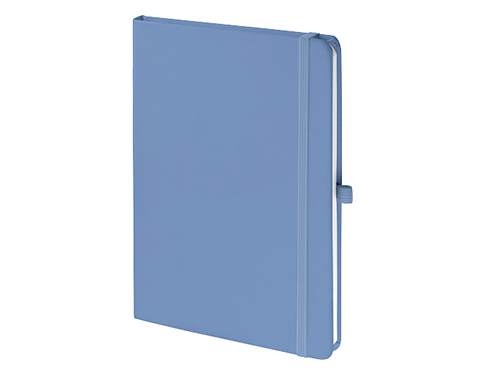 Emotion A5 Luxury Soft Feel Notebook With Pocket - Pastel Dark Blue