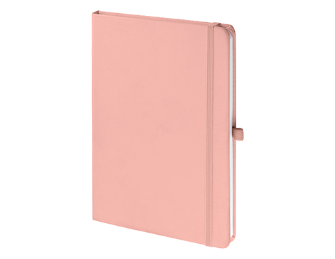 Emotion A5 Luxury Soft Feel Notebook With Pocket - Pastel Pink