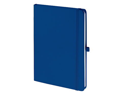 Emotion A5 Luxury Soft Feel Notebook With Pocket - Royal Blue
