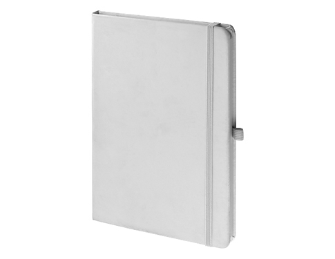 Emotion A5 Luxury Soft Feel Notebook With Pocket - White