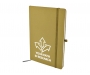 Phantom A5 Soft Feel Notebooks With Pocket - Gold