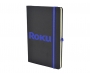 A5 Bronte Soft Touch Notebooks With Pocket - Blue