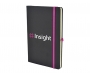 A5 Bronte Soft Touch Notebooks With Pocket - Pink