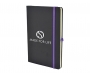 A5 Bronte Soft Touch Notebooks With Pocket - Purple