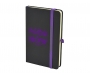Bronte A6 Soft Touch Notebook With Pocket - Purple