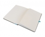 Inspire A5 Soft Feel Black Notebook With Pocket & Pen - Turquoise