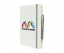 Inspire A5 Soft Feel Blizzard Notebook With Pocket & Pen - Grey