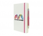 Inspire A5 Soft Feel Blizzard Notebook With Pocket & Pen - Pink