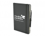 Inspire A5 Soft Feel Colour Notebook With Pocket & Pen - Dark Grey