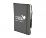 Inspire A5 Soft Feel Colour Notebook With Pocket & Pen - Light Grey