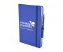 Inspire A5 Soft Feel Colour Notebook With Pocket & Pen - Royal