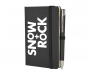 Inspire A6 Soft Feel Colour Notebook With Pocket & Pen - Black