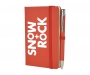 Inspire A6 Soft Feel Colour Notebook With Pocket & Pen - Red