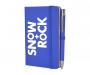 Inspire A6 Soft Feel Colour Notebook With Pocket & Pen - Royal