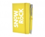 Inspire A6 Soft Feel Colour Notebook With Pocket & Pen - Yellow