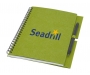 Lisburn A5 Wirebound Eco Cardboard Notebook With Pencil - Green