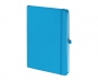 Emotion A5 Luxury Soft Feel Notebook With Pocket - Cyan
